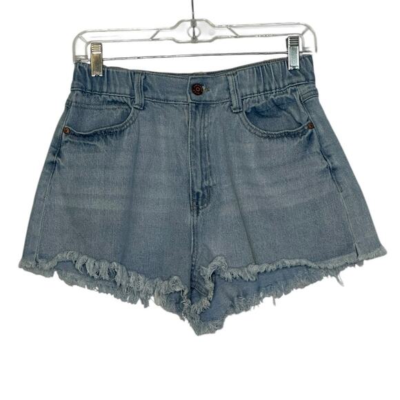 Sincerely Jules blue cut out high waist shorts size 29 - Picture 1 of 8